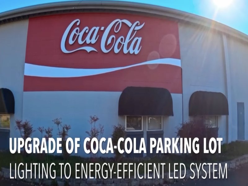 Updated the parking lot lighting system to save energy.
